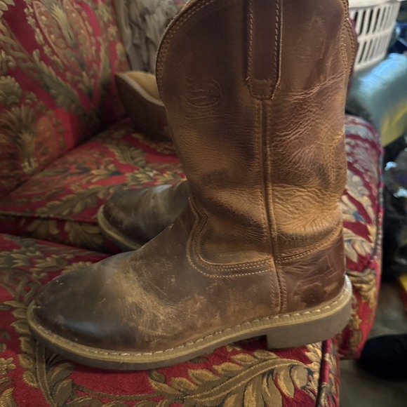 Georgia Men's G5814 Carbo Tech Round Toe Leather Pull On Work Boots. Sz 9.5 - Picture 3 of 3